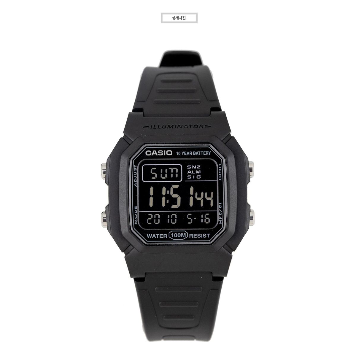 CASIO - RELOJ CASIO W800H-1B HOMBRE ILUMINATOR