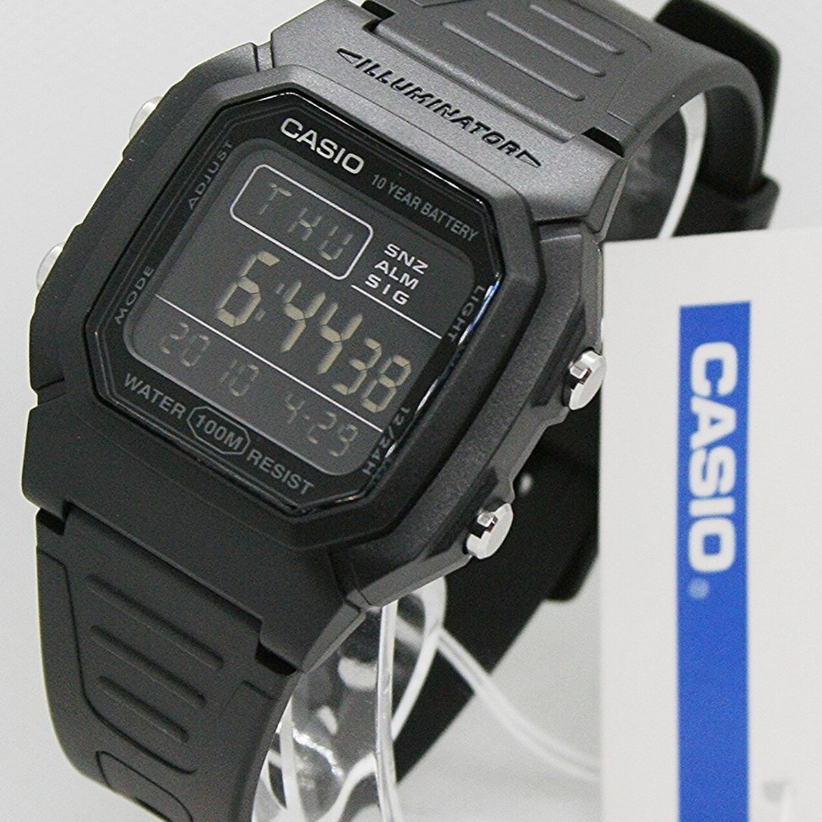 CASIO - RELOJ CASIO W800H-1B HOMBRE ILUMINATOR