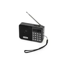 GENERICO - Mini Radio Media Player Mp3 Multifunción Digital Fm Color Gris Oscuro