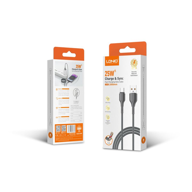 LDNIO - Cable USB-C Reforzado 1 m LDNIO LS851