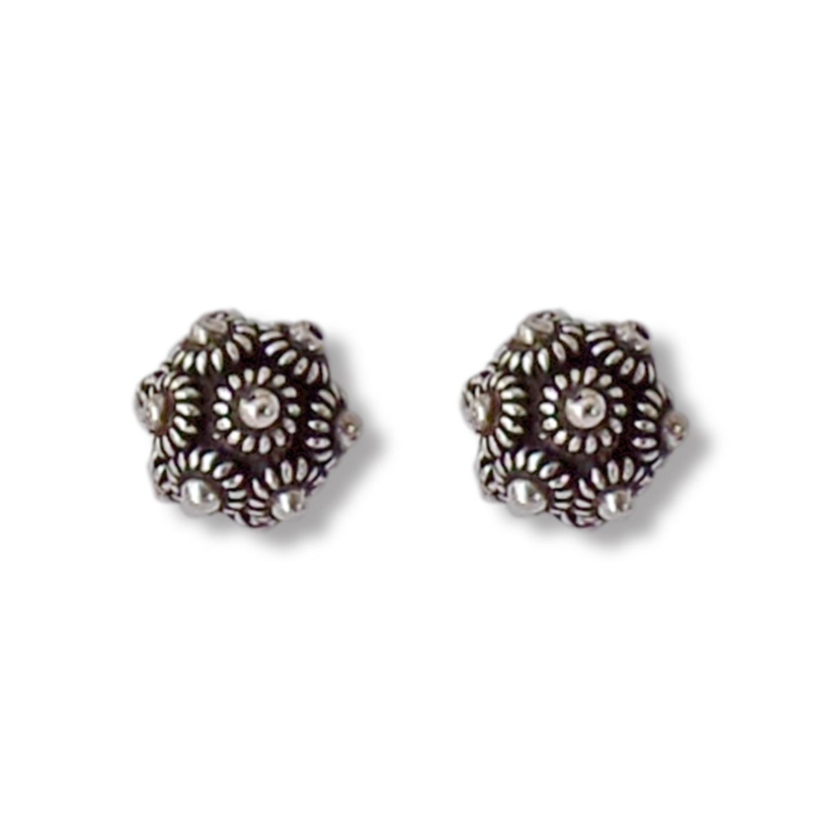 COGGIOLA - Aros Bola Puntitos Plata Fina 925