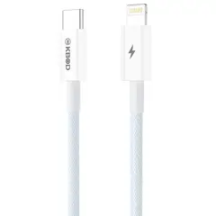 KBOD - Cable de Carga y Datos Trenzado Nylon 1mt CBO15 Para IP Azul