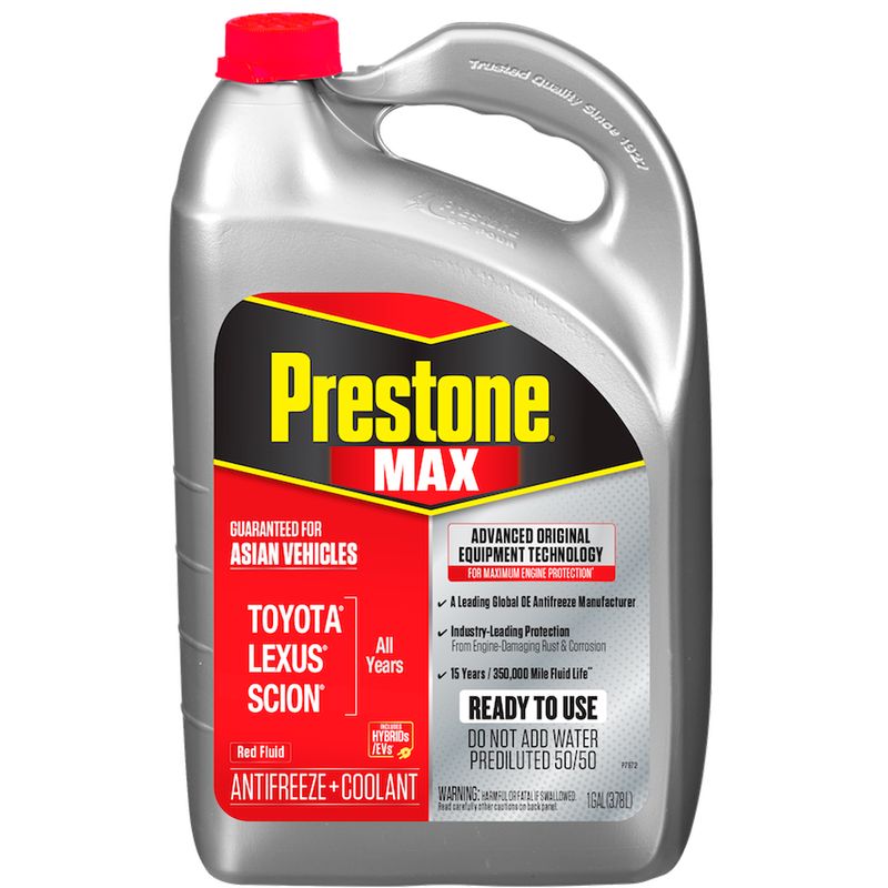 PRESTONE - Anticongelante Refrigerante Prestone Rojo P/ Asiáticos