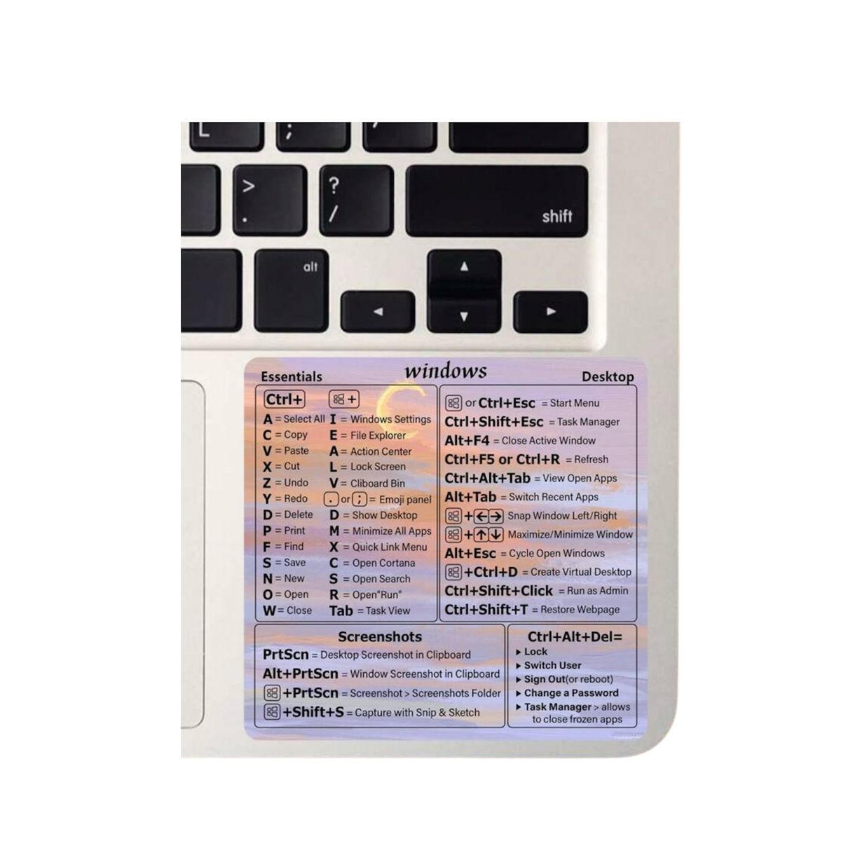 GENERICO - Stickers Adhesivo De Acceso Directo Para Windows