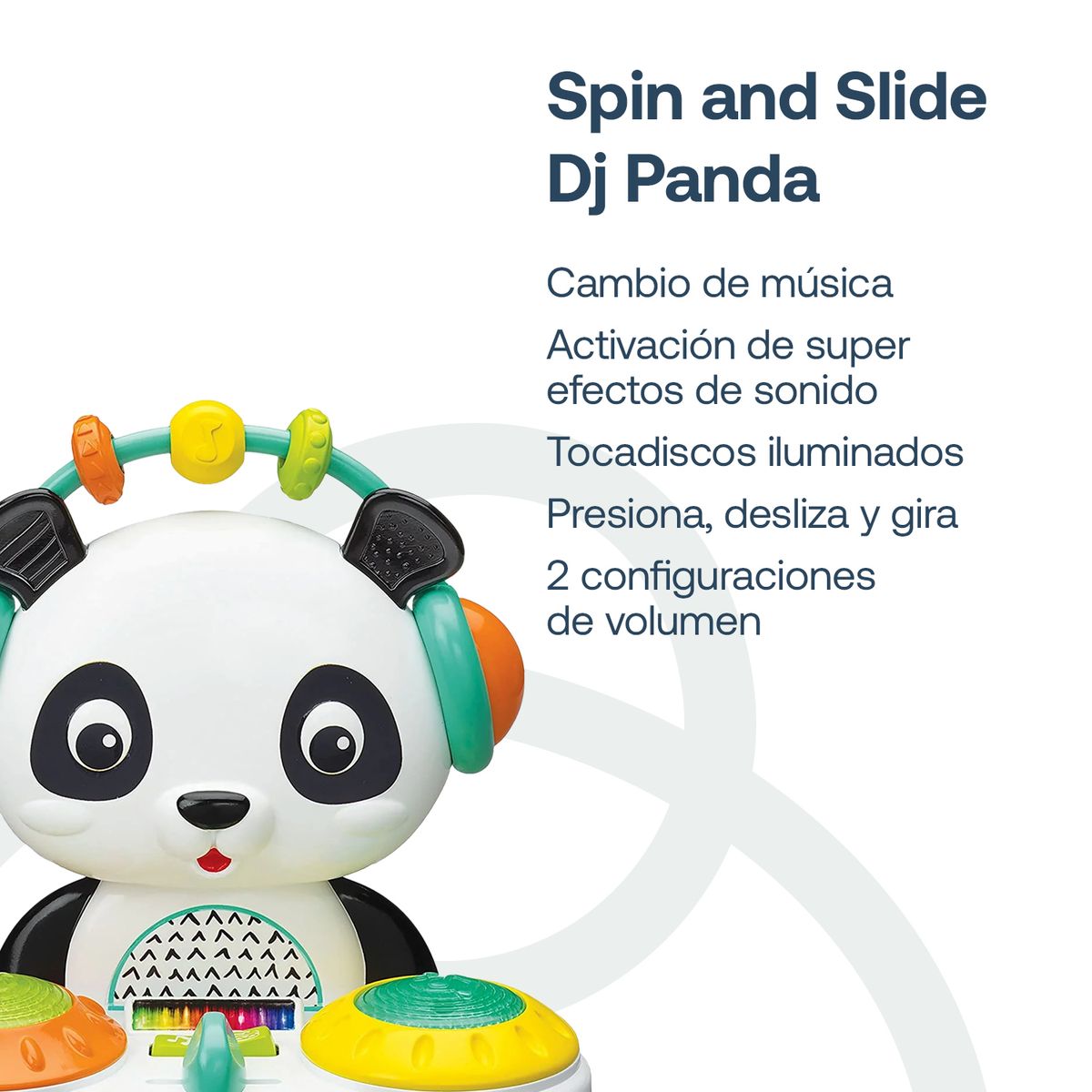 INFANTINO - Juguete musical Spin & Slide Dj Panda Infantino