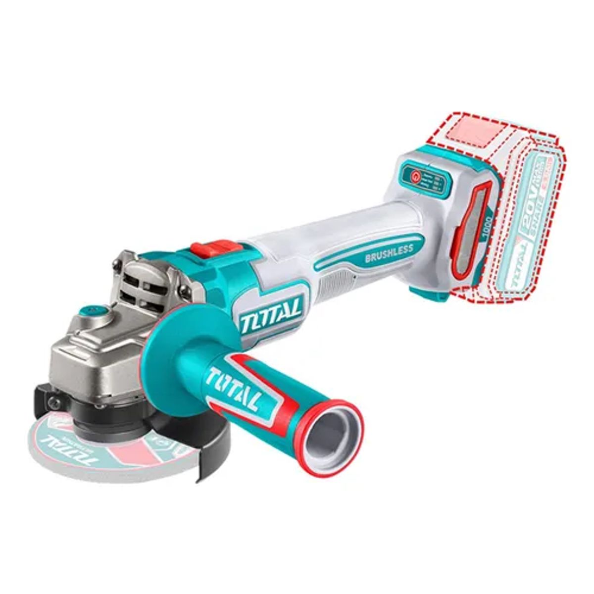 TOTAL TOOLS - Galletera Esmeril Angular 115mm 20v Total Tagli27153