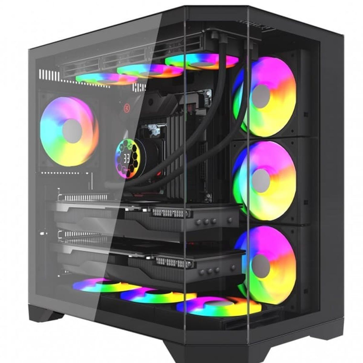 GENERICO - Gabinete - AIRFLOW X 3RSYS - QUIET S530 - S-Fuente