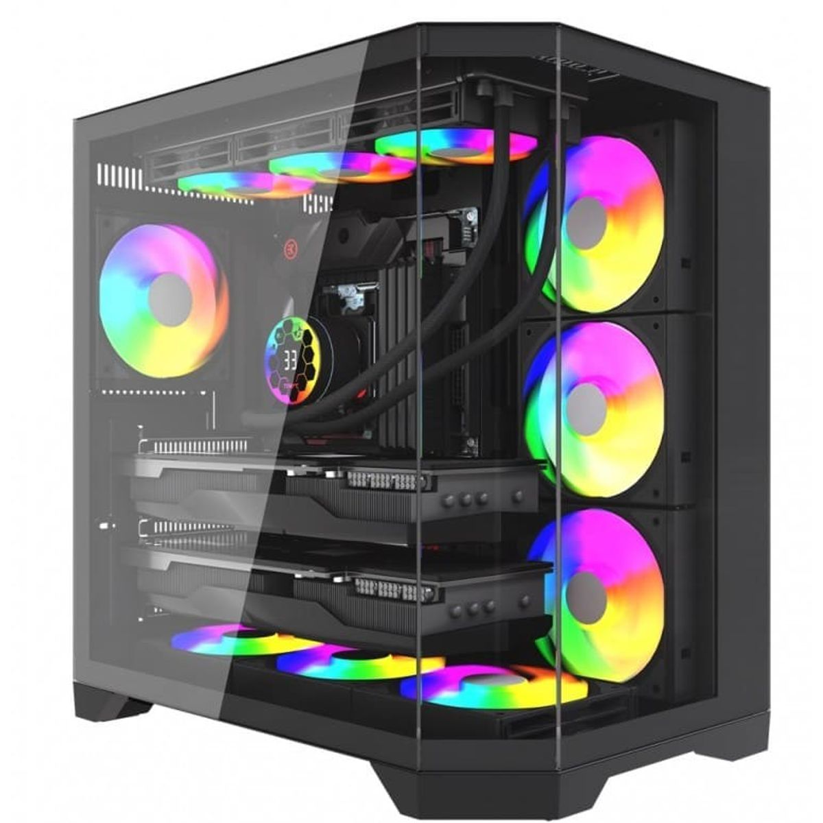 GENERICO - Gabinete - AIRFLOW X 3RSYS - QUIET S530 - S-Fuente