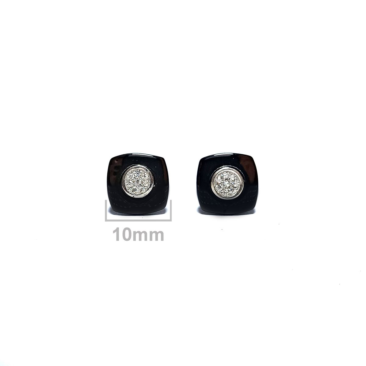 COGGIOLA - Aros Circón Cuadrado Plata Fina 925