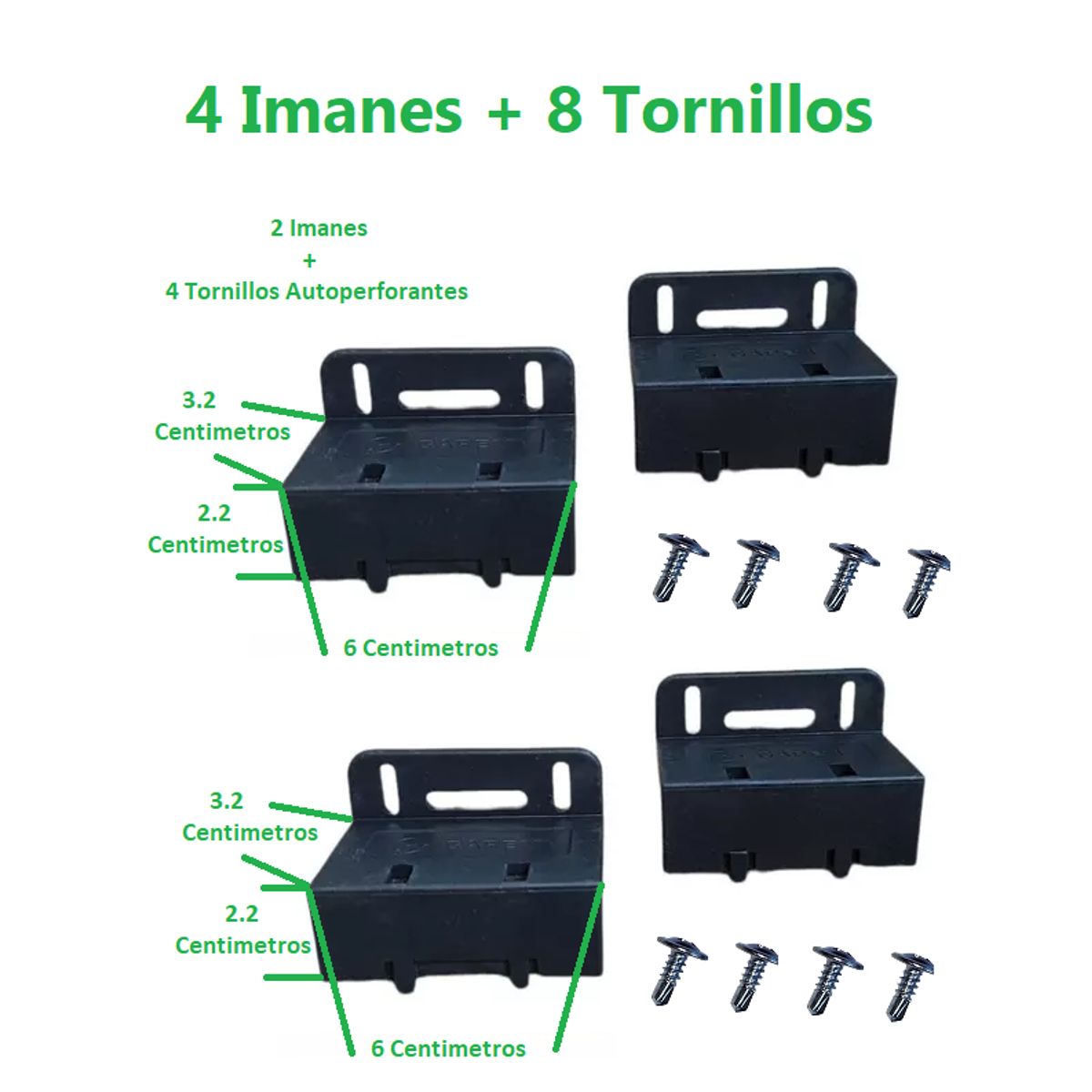 VELOTI - 2 Pares Imanes Para Motor 600 Y 800 Kg Final de Carrera