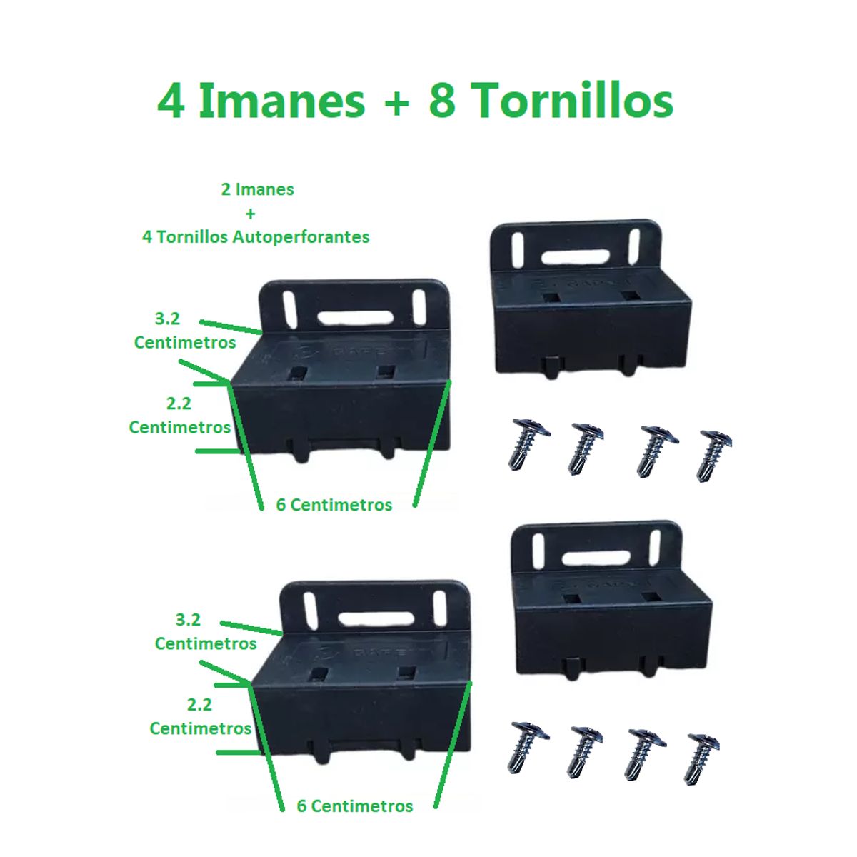 VELOTI - 2 Pares Imanes Para Motor 600 Y 800 Kg Final de Carrera