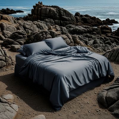 Imagen 2 del producto Manta Pesada Premium + Cobertor Bambú 2 Plazas 6 Kg Antiestrés