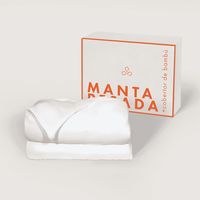 Manta Pesada Premium + Cobertor Bambú 2 Plazas 10 Kg Antiestrés