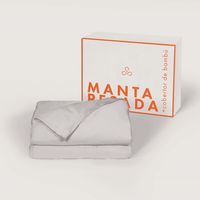 Manta Pesada Premium + Cobertor Bambú 2 Plazas 10 Kg Antiestrés