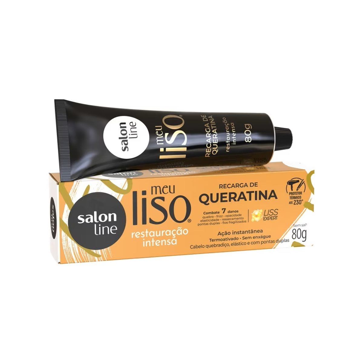 SALON LINE - RECARGA DE QUERATINA RESTAURACION INTENSA MEU LISO 80GR SALON LINE