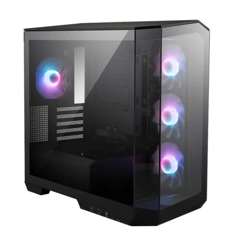 MSI - Gabinete Gamer Msi Pano M100R PZ Panel Vidrio 270º 4Fan mATX