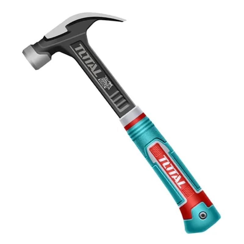 TOTAL TOOLS - Martillo Carpintero Mango De Fibra 20oz Total Thch61020l