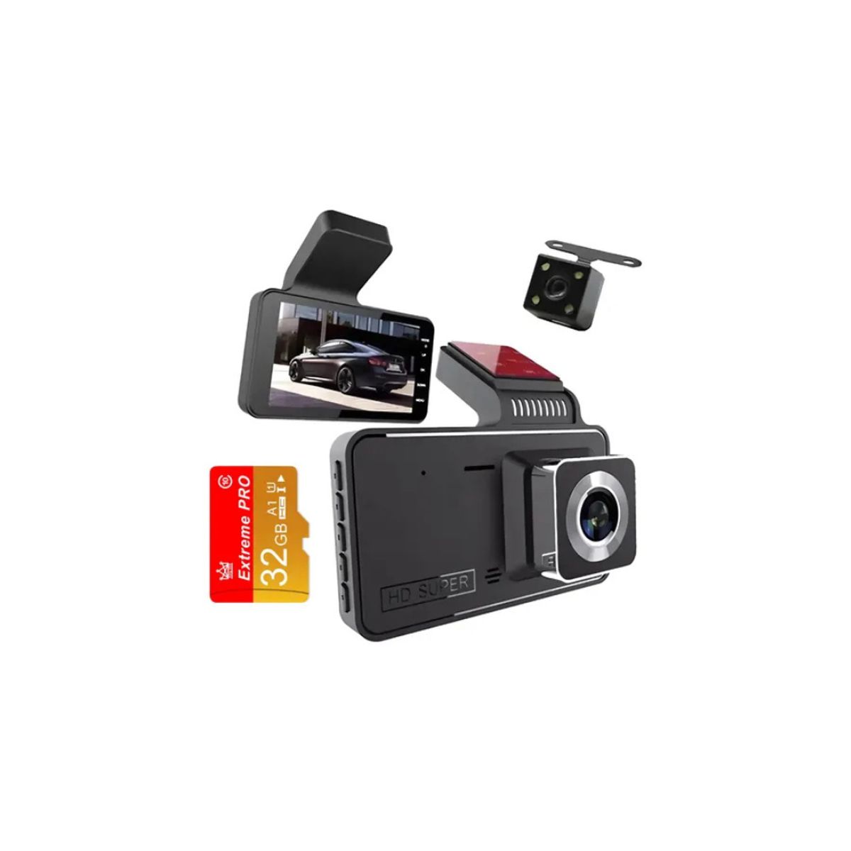 IRM - Camara Dashcam Dvr Hd Pantalla 4.0 Detector Movimiento