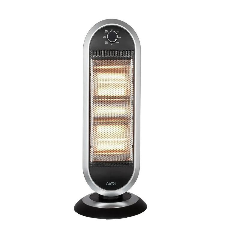 NEX - Calefactor Estufa Halogena Nex 1100w 3 Niveles Antivuelco