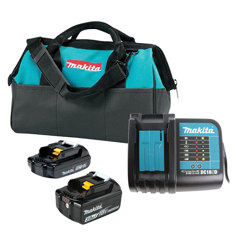 MAKITA - Kit Makita Baterias 3Ah/1,5 Ah + Cargador Con Bolso