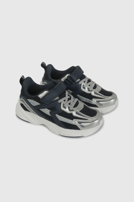 Zapatilla Urbana Azul Niño con Velcro Elástico talla 28 a 38