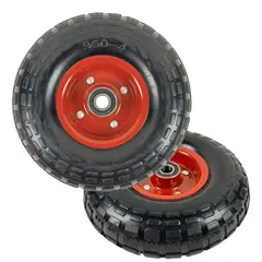 DICAS - Rueda Maciza 10 Pulgadas Para Carro Yegua 2 Unidades