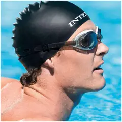 INTEX - Gorro de Natación Talla 8+ Negro