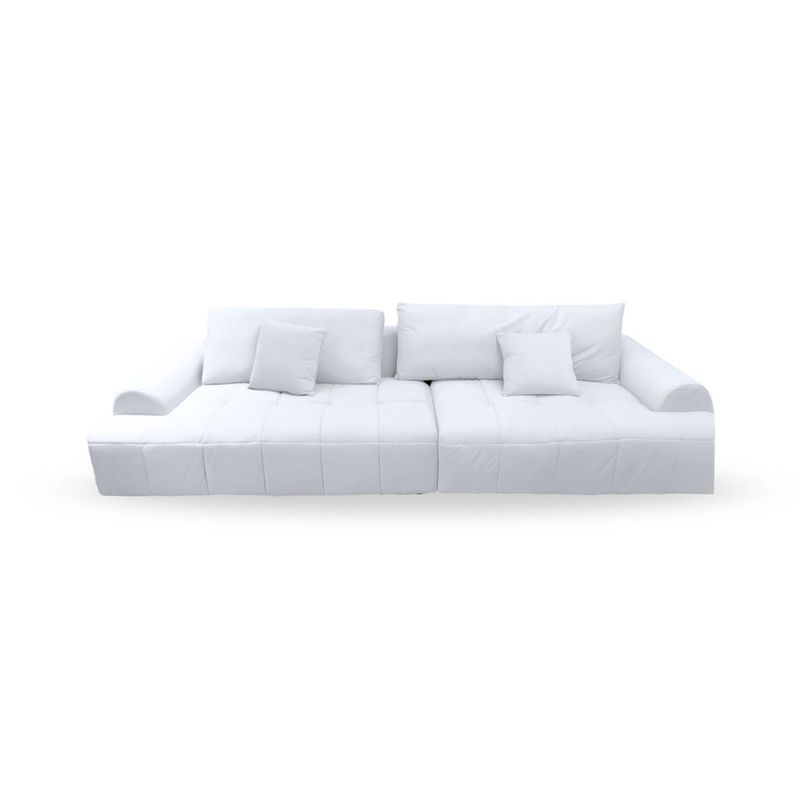 SANTU HOME & DECO - Sofá Seccional Moderno Blanco Lounge 305cm