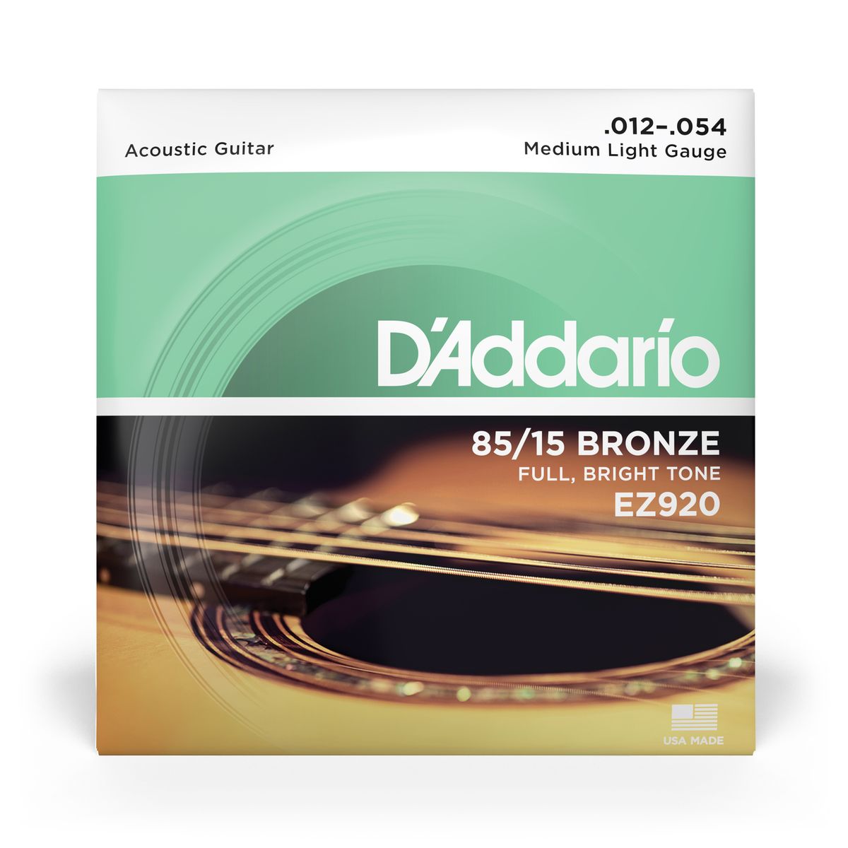 DADDARIO - Set Cuerdas Guitarra Acús. 85/15 T.M B. 12-54 Ez920 Daddario