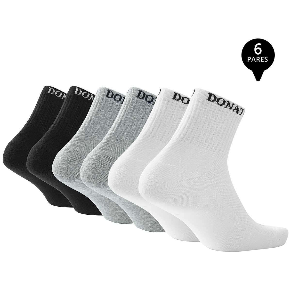 GIOVACCHINO - Pack de 6 Calcetines Cortos Deportivos Hombre