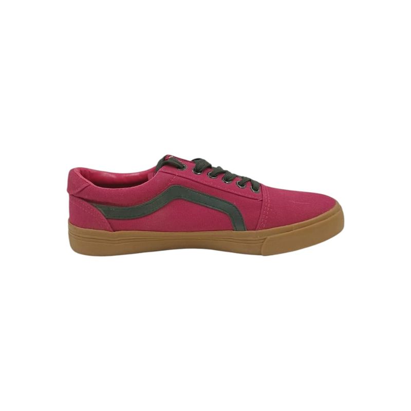 HERIEL - Zapatilla Burdeos Plataforma Mujer