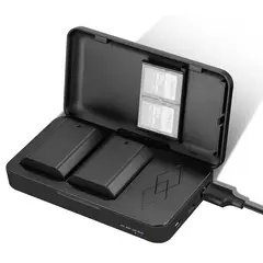NEEWER - Cargador y Estuche con 2 Baterías NP-FZ100