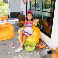 INTEX - Sillón Inflable para Niños Happy Animal Amarillo