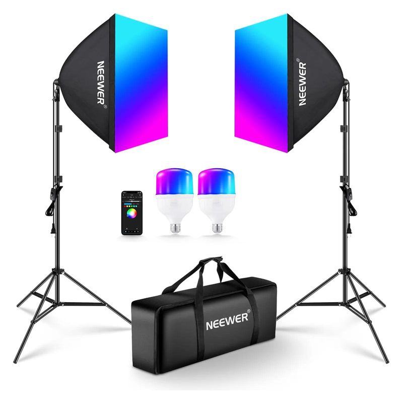 NEEWER - Kit Softbox LED RGB 24W Neewer NK800