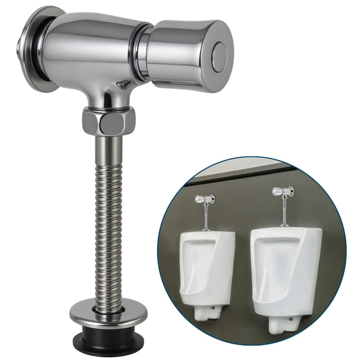 DICAS - Llave Temporizada Para Urinario Metalica Dicas