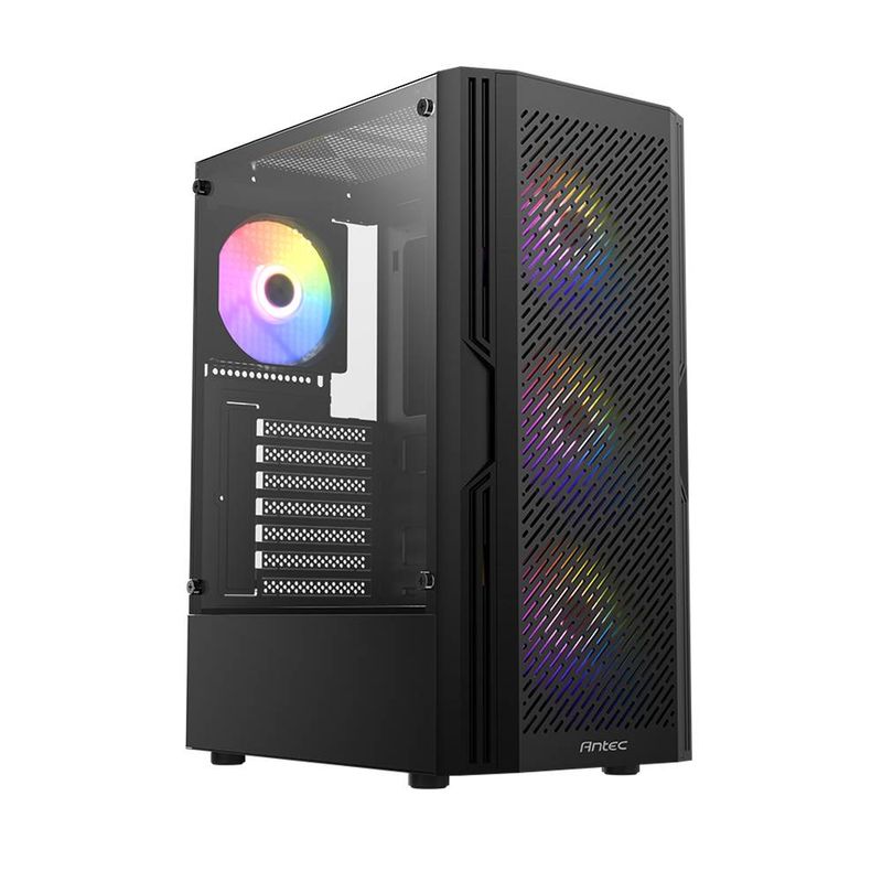 GENERICO - Gabinete Gamer Antec AX20 Elite, Vidrio Templado, 4 Ventiladores 120mm