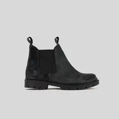 TRAUKO - Zapatos Cuero Mujer Plomo Boston