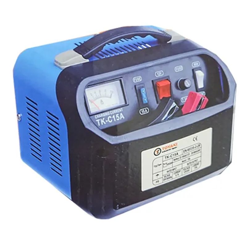 TOYAKI - Cargador De Bateria 15amp Autos Y Motos 12v Y 24v Toyaki
