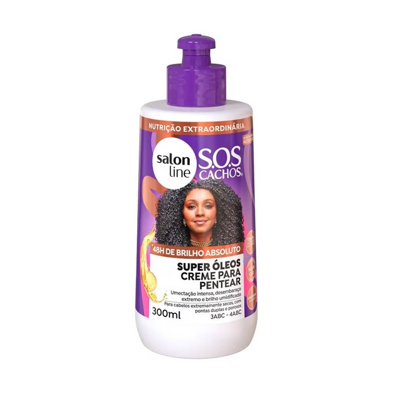 SALON LINE - CREMA DE PEINAR SUPER OLEOS NUTRITIVO 300ML SALON LINE