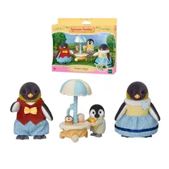 SYLVANIAN FAMILIES - Figuras familia Pingüino con carrito de