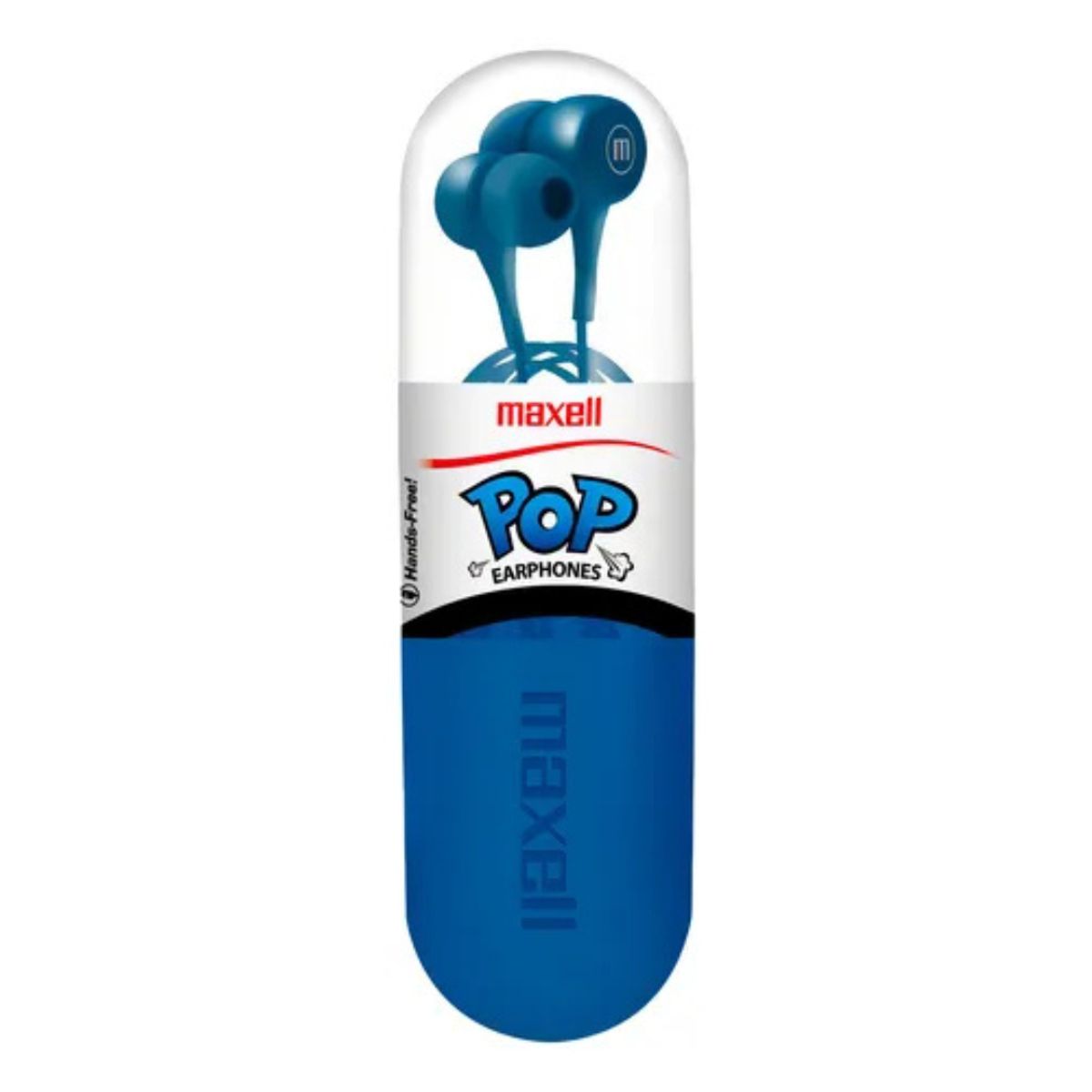 MAXELL - AUDIFONOS MANOS LIBRES MAXELL IN-POP AZUL