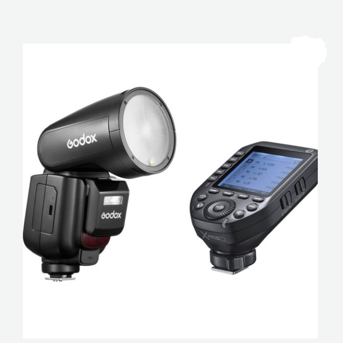 GODOX - FLASH GODOX V1 PRO + TRIGGER GODOX XPRO II CANON