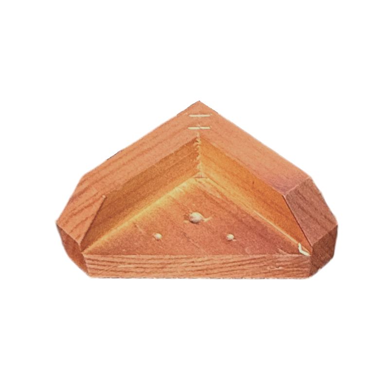 BLOCCARE - Kit 4 Patas Tipo L - Altura 4.5 cm (Caoba)