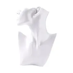 GENERICO - Exhibidor blanco forma busto mujer bisutería joyas