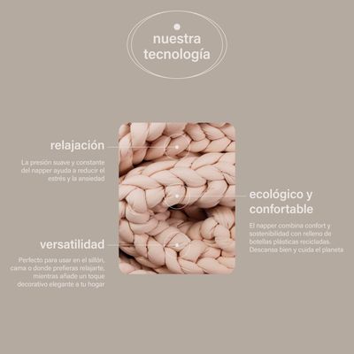 Imagen 2 del producto Manta Pesada Premium Napper Antiestrés Sueño Profundo