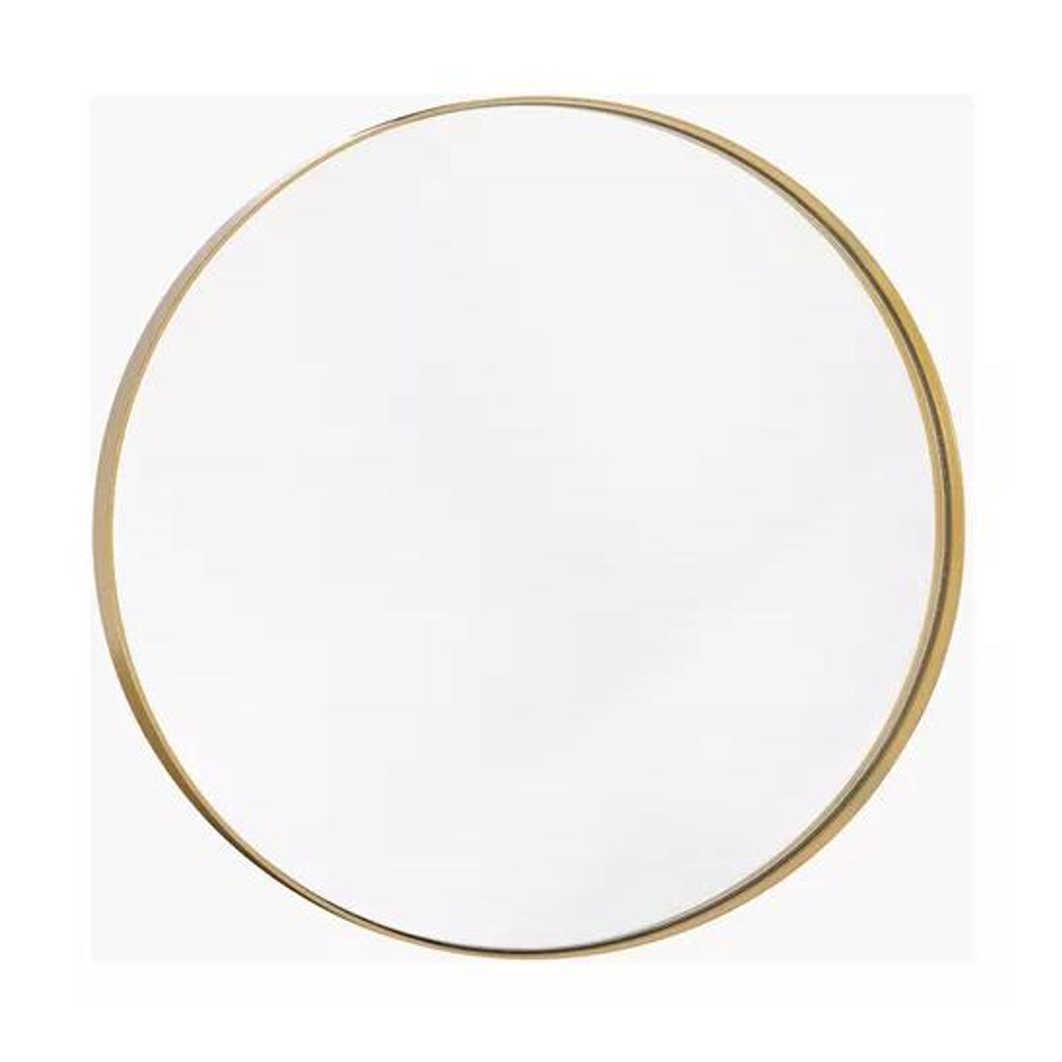 GENERICO - Espejo Redondo Lugano 80cm Diámetro Dorado