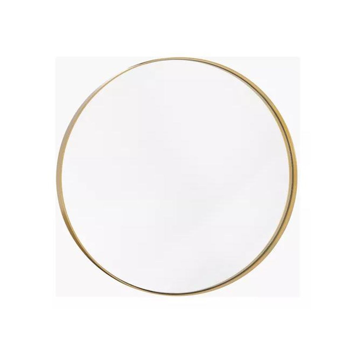 GENERICO - Espejo Redondo Lugano 80cm Diámetro Dorado