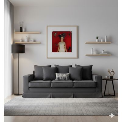 Imagen 2 del producto Sofa 3 cuerpos Sahara Marengo con Resortes Pocket Spring U.S.A