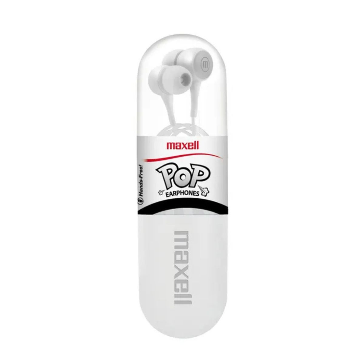 MAXELL - AUDIFONOS MANOS LIBRES MAXELL IN-POP BLANCO
