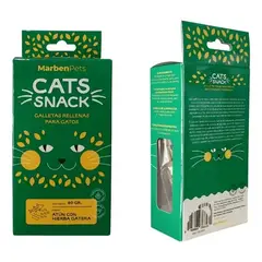 GENERICO - Snack Gato Galleta Rellena De Atun Con Hierba Gatera 80 Gr